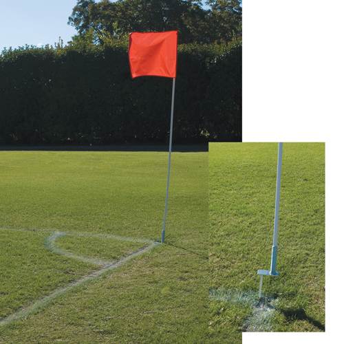 Soccer Corner Flag 150cm x 2.5cm FFA Approved Football  - Pack of 16 w Removable Spike main image 1