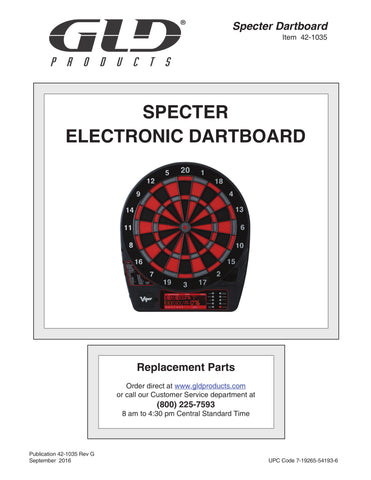 Image of Viper Specter Electronic Dartboard, 15.5" Regulation Target