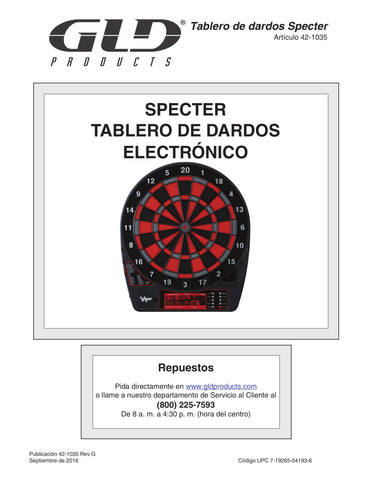 Image of Viper Specter Electronic Dartboard, 15.5" Regulation Target