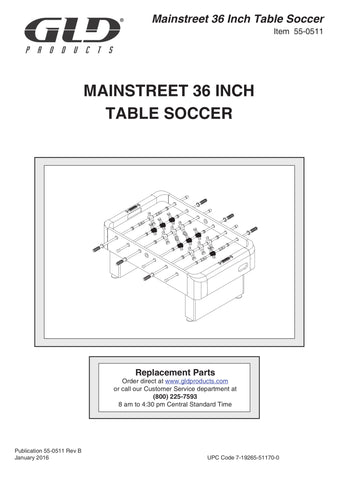 Image of Mainstreet Classics 36" Foosball