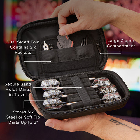 Image of Casemaster Sentinel Dart Case Sinister Skulls Art Series
