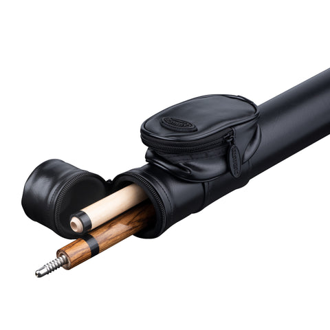 Image of Viper Naturals Zebrawood Cue and Casemaster Q-Vault Supreme Black Cue Case