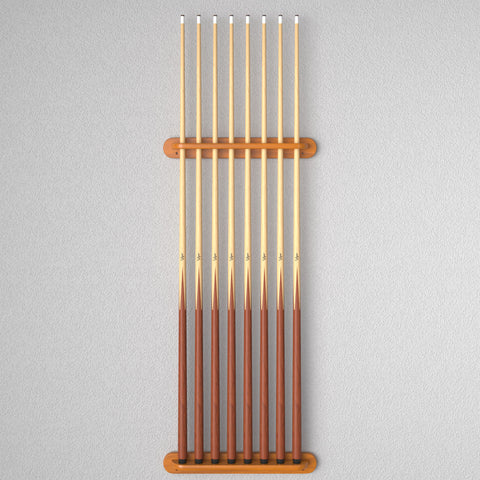 Image of Viper Traditional Oak 8 Cue Wall Cue Rack