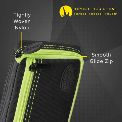 Image of Casemaster Plazma Dart Case Black with Yellow Zipper