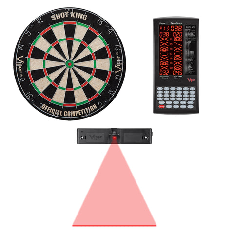 Image of Viper Shot King Bristle Dartboard, ProScore, and Laser Line