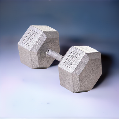 Image of Hex Dumbbell w/ Straight Handle 100 lb