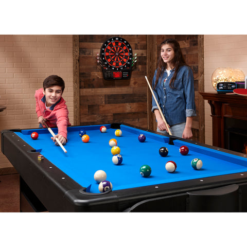 Image of Fat Cat Original 3-in-1 7' Pockey Multi-Game Table Blue