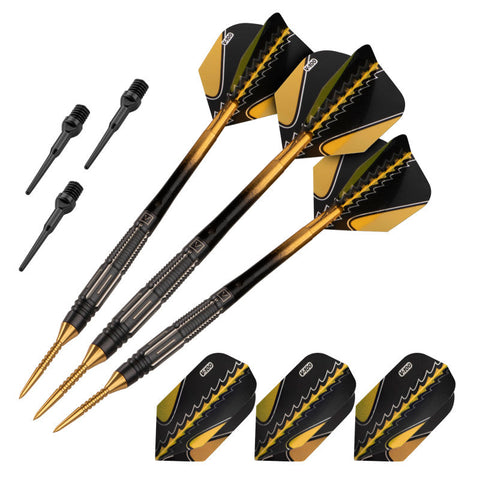 Image of Viper Black Flux 90% Tungsten Steel or Soft Tip Conversion Darts Gold 20 Grams
