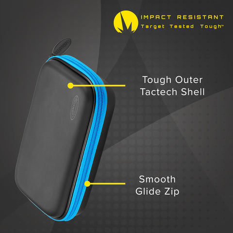 Image of Casemaster Sentinel Dart Case with Blue Zipper