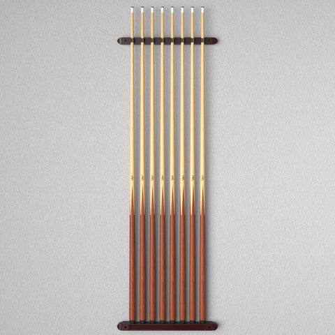 Image of Viper Mahogany 8 Cue 2-Piece Wall Cue Rack