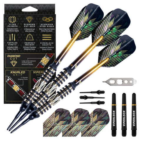 Image of Viper Wizard Gold and Black Soft Tip Darts 20 Grams