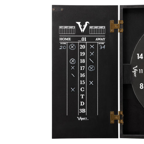 Image of Viper Hideaway Dartboard Cabinet with Reversible Traditional Dartboard