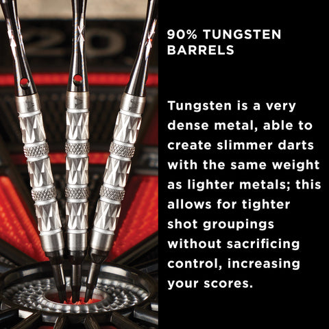 Image of Viper Diamond 90% Tungsten Soft Tip Dart Set Silver Rings 16 Grams