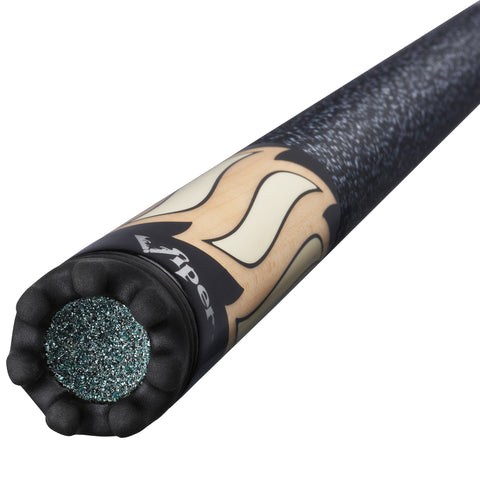 Image of Viper Sinister Series Cue with White Stripe Design