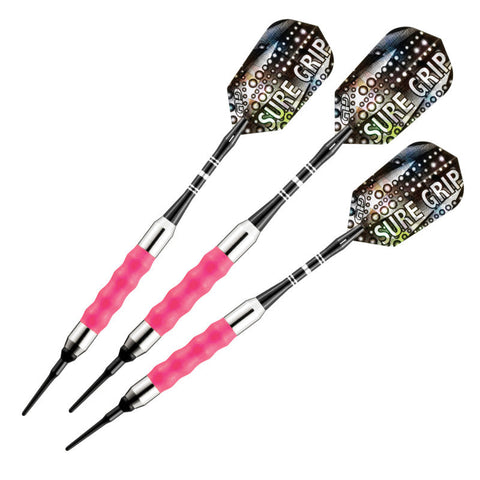 Image of Viper Sure Grip Soft Tip Darts 18 Grams, Pink Accessory Set