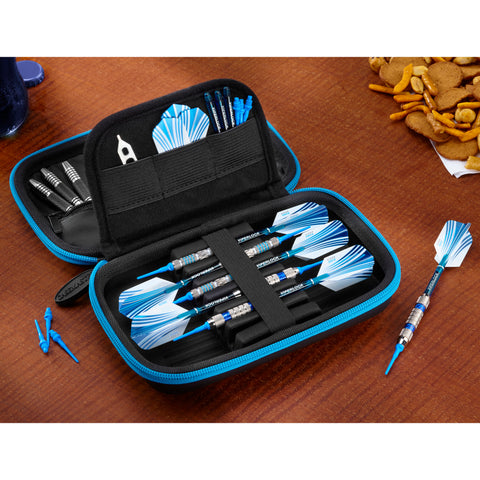 Image of Casemaster Sentinel Dart Case with Blue Zipper