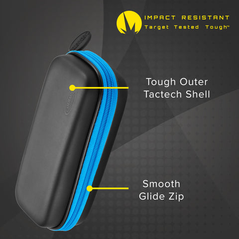 Image of Casemaster Sentry Dart Case with Blue Zipper