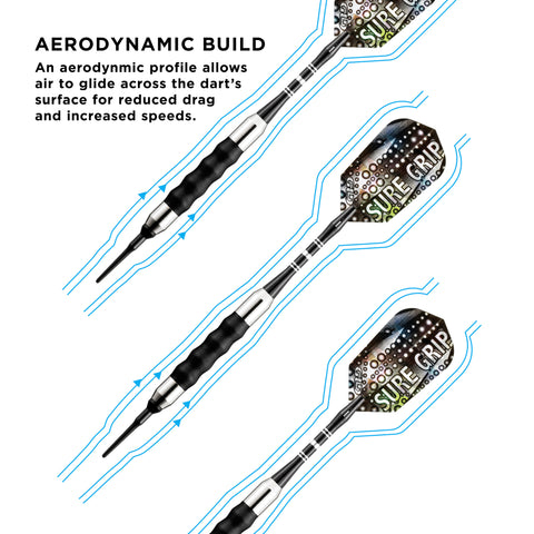 Image of Viper Sure Grip Soft Tip Darts Black
