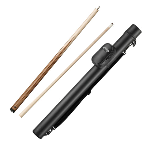 Image of Viper Sneaky Pete Zebrawood Cue and Casemaster Q-Vault Supreme Black Cue Case
