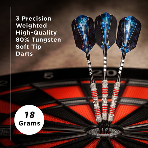 Image of Viper Astro 80% Tungsten Soft Tip Darts Red Rings 18 Grams
