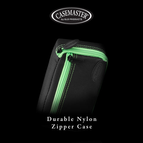 Image of Casemaster Plazma Dart Case Black with Green Zipper