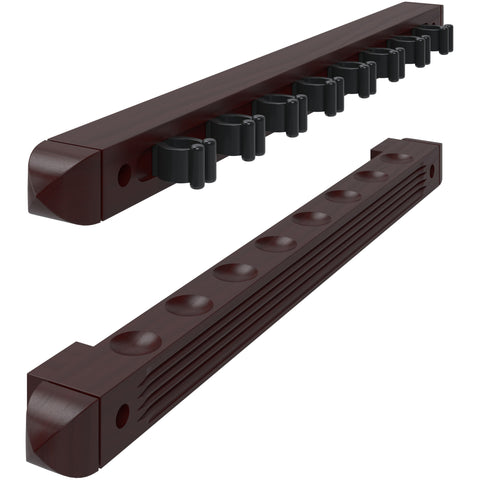 Image of Viper Mahogany 8 Cue 2-Piece Wall Cue Rack