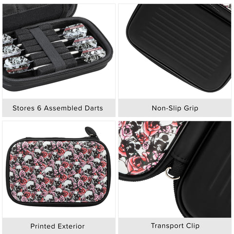 Image of Casemaster Sentinel Dart Case Sinister Skulls Art Series