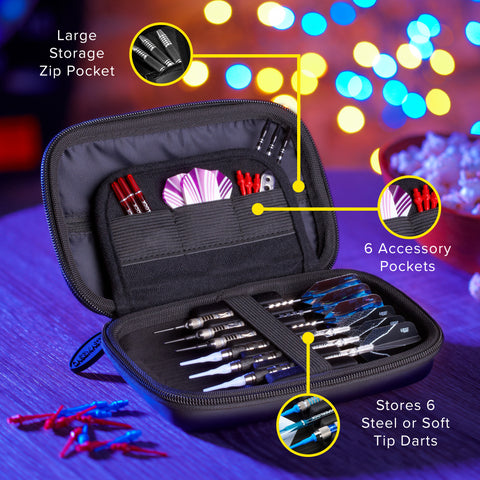 Image of Casemaster Sentinel Dart Case with Black Zipper