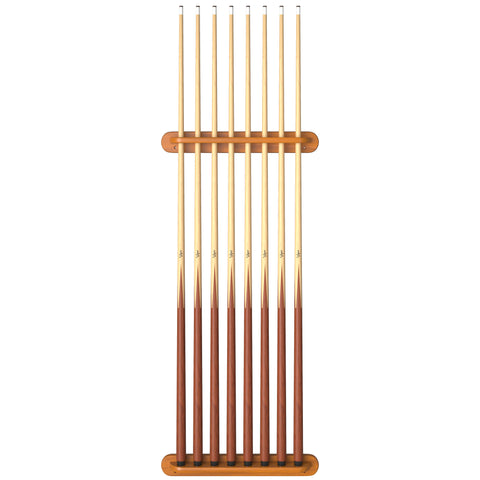 Image of Viper Traditional Oak 8 Cue Wall Cue Rack