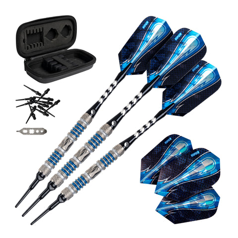 Image of Viper Astro 80% Tungsten Soft Tip Darts Blue Rings 16 Grams