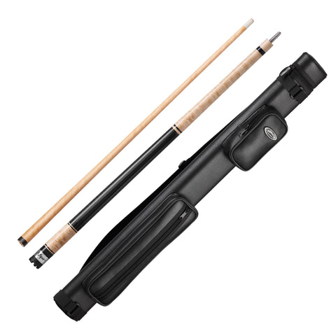 Image of Viper Naturals Birdseye Cue and Casemaster Classic Q-Vault 1Butt 1Shaft Cue Case