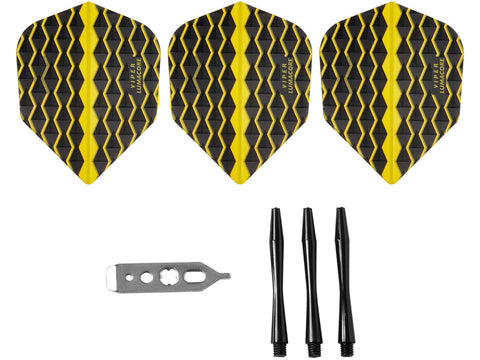 Image of Viper The Freak Steel Tip Darts Knurled and Shark Fin Barrel 22 Grams - HomeFitPlay