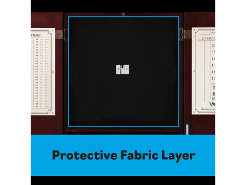 Image of Viper Metropolitan Mahogany Steel Tip Dartboard Cabinet - HomeFitPlay