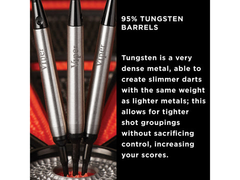 Image of Viper Sinister 95% Tungsten Soft Tip Darts Smooth Barrel 16 Grams - HomeFitPlay