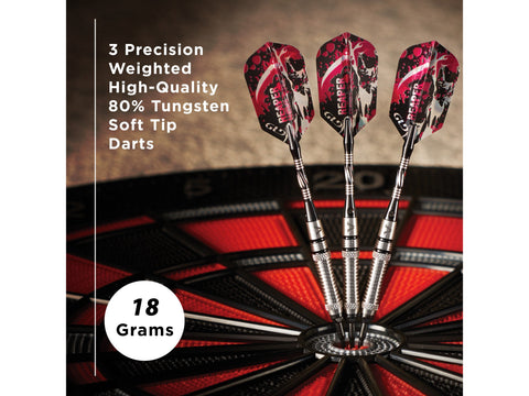 Image of Viper Grim Reaper 80% Tungsten Soft Tip Darts Grooved Barrel 18 Grams - HomeFitPlay