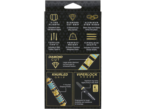 Image of HomeFitPlay Shop Viper Wizard Blue Black Soft Tip Darts 18g