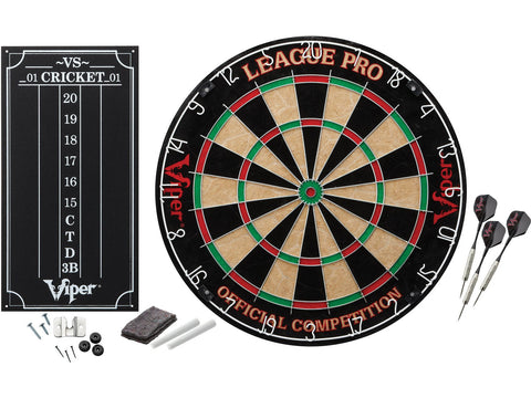 Image of Viper League Pro Sisal Dartboard Starter Kit - HomeFitPlay