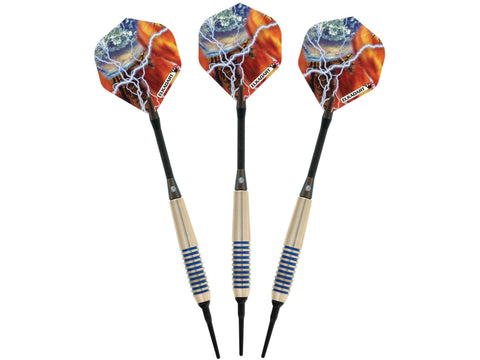 Image of Elkadart Storm Soft Tip Darts Black Rings - HomeFitPlay