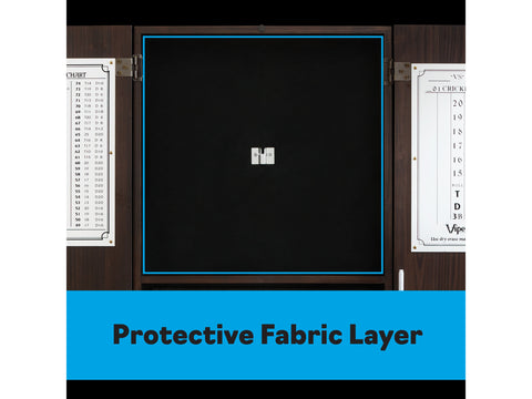 Image of Viper Metropolitan Espresso Steel Tip Dartboard Cabinet - HomeFitPlay