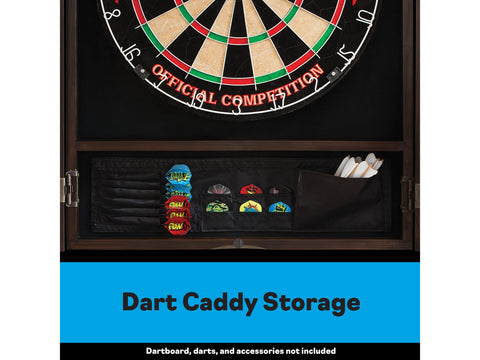Image of Viper Metropolitan Espresso Steel Tip Dartboard Cabinet - HomeFitPlay