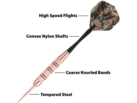 Image of Fat Cat Realtree Hardwoods HD Steel Tip Darts 23gm - HomeFitPlay