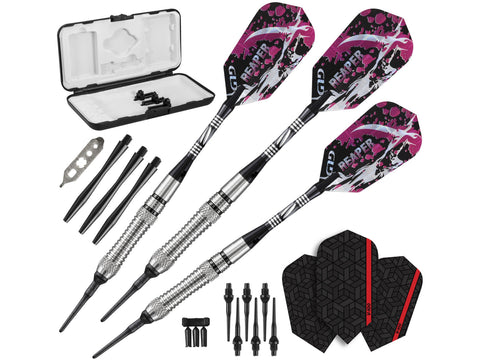 Image of Viper Grim Reaper 80% Tungsten Soft Tip Darts Grooved Barrel 18 Grams - HomeFitPlay