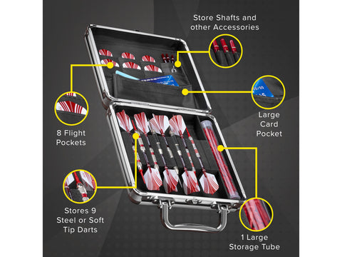 Image of Casemaster Ternion Aluminum Dart Case - HomeFitPlay