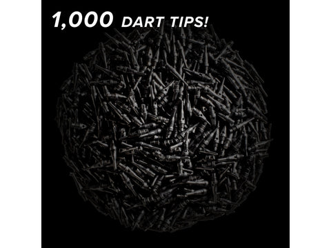 Image of Viper Tufflex Tips SS 2BA Black 1000Ct Soft Dart Tips - HomeFitPlay