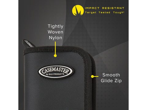 Image of Casemaster Deluxe Black Nylon Dart Case - HomeFitPlay