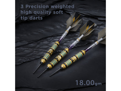Image of Buy Viper Wizard Blue Black Soft Tip Darts 18g