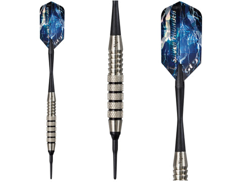 Image of Viper Silver Thunder Soft Tip Darts 5 Knurled Rings 18 Grams - HomeFitPlay