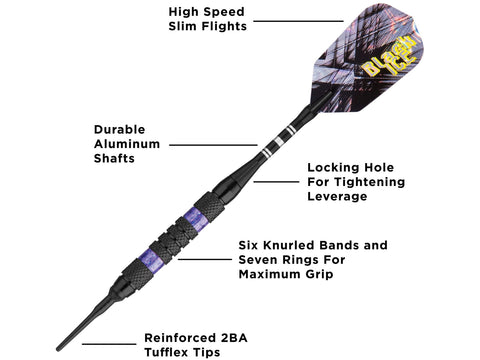 Image of Viper Black Ice Purple Soft Tip Darts - HomeFitPlay
