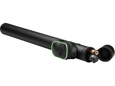 Image of Casemaster Q-Vault Supreme Black with Green Trim Cue Case - HomeFitPlay