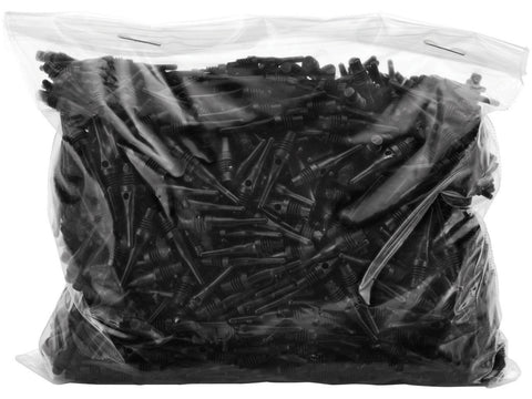 Image of Viper Tufflex Tips SS 2BA Black 1000Ct Soft Dart Tips - HomeFitPlay